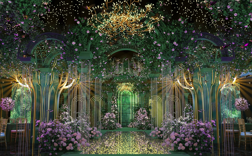 嘉祥奇妙森林婚礼堂效果展示